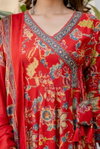Dhruvi 311 Viscose Printed Flared Kurti With Bottom Dupatta Orders In India