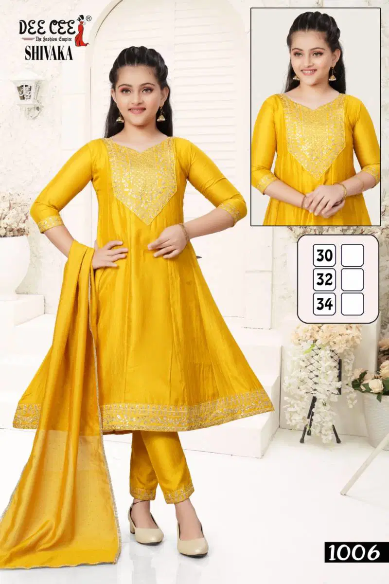 Shivaka Vichitra By Deecee Silk Flared Kurti Bottom With Dupatta Exporters In India