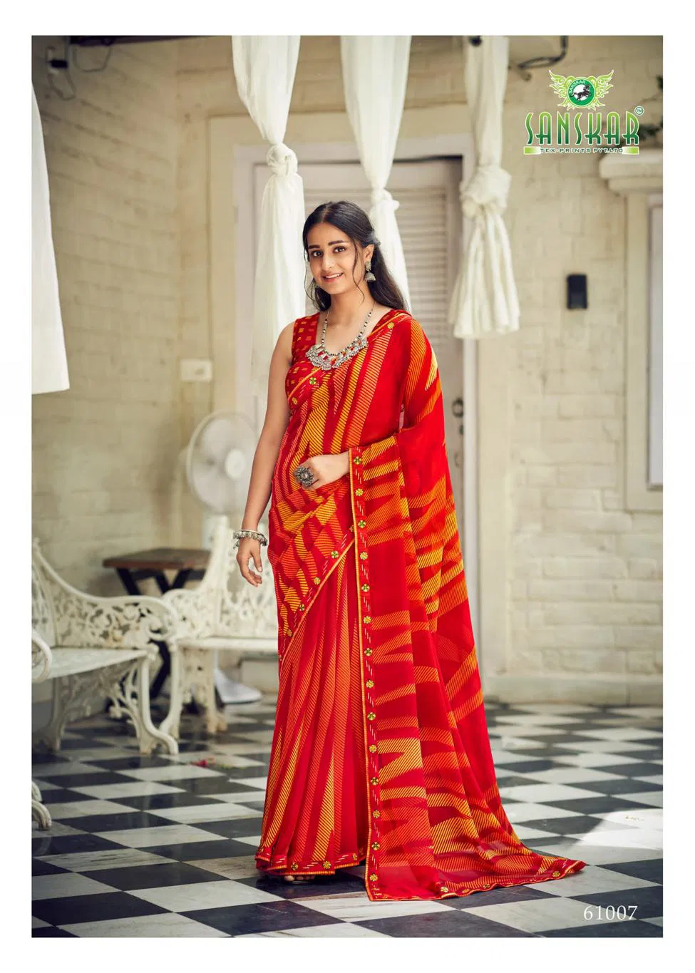 Bhagyashree By Sanskar Georgette Saree Online Wholesale
