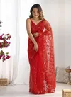 Kc 851 Party Wear Net Sequence Worked Stylish Saree Wholealesale Market In Surat