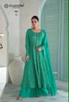Vanilla By Gulkayra Chinon Printed Embroiderey Readymade Suits