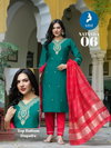 Natasha By Kaya Roman Silk Kurti With Bottom Dupatta Orders In India