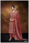 Nilofer 3696 By Ganga Cotton Satin Embroidery Salwar Suit Suppliers In India
