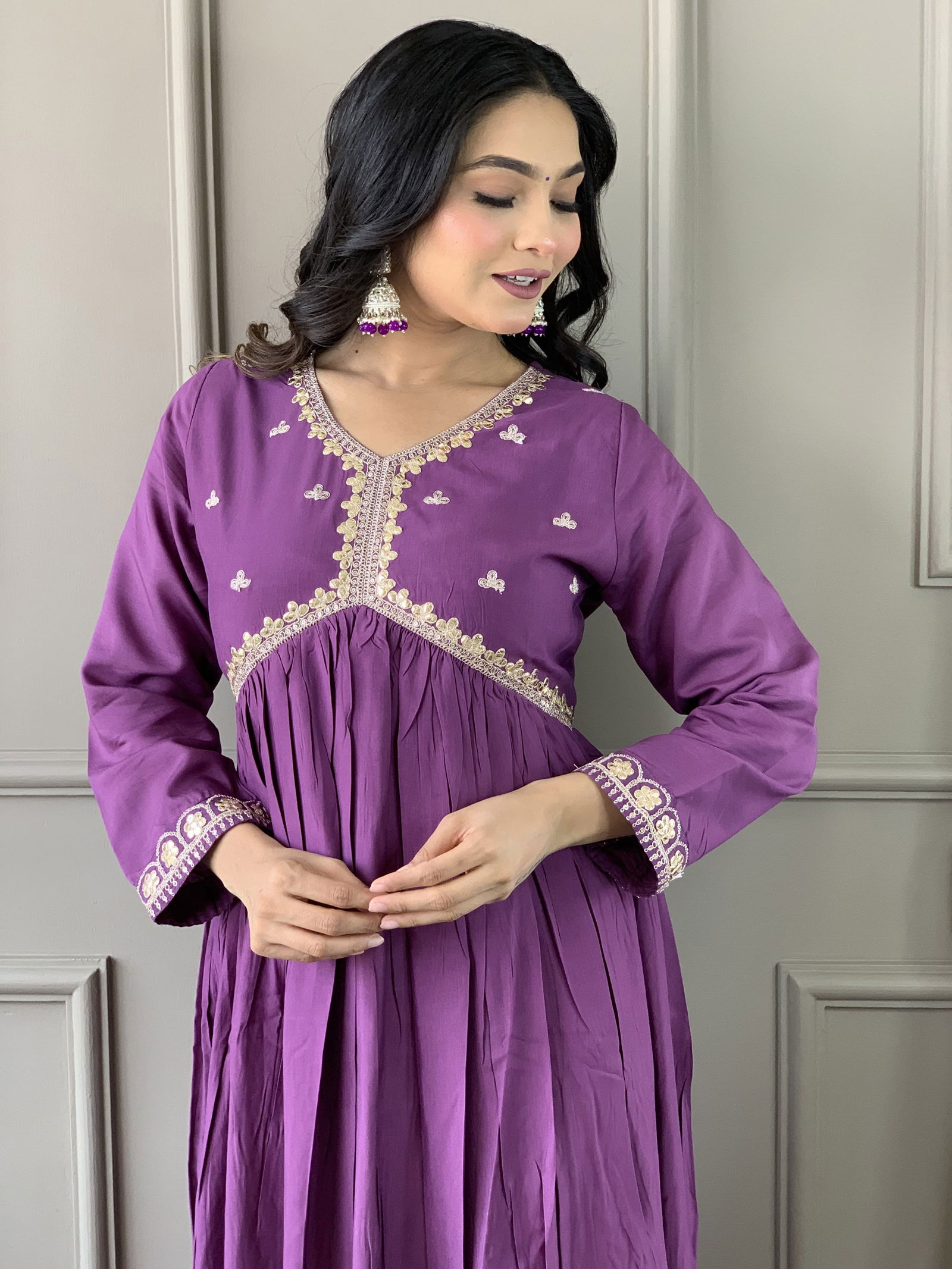 KF 456 Kalaai Bsy Viscose Embroidery Kurti With Bottom Dupatta Suppliers In India