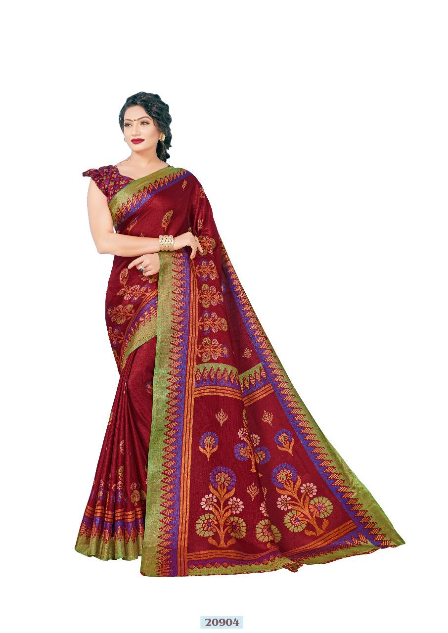 Mintorsi Mysore Silk With Exclusive Print Designer Sarees Collection