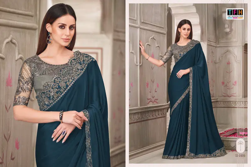 Silver Screen 21 Edition By Tfh Wholesale Party Wear Saree Suppliers In Mumbai

