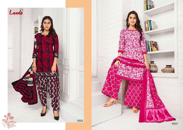 Laado Print 55 Latest Collection Of Daily Wear Printed Pure Cotton Salwar Kameez 