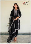 Black & White Vol 1 By Lsm Lawn Cotton Pakistani Readymade Suits Orders In India