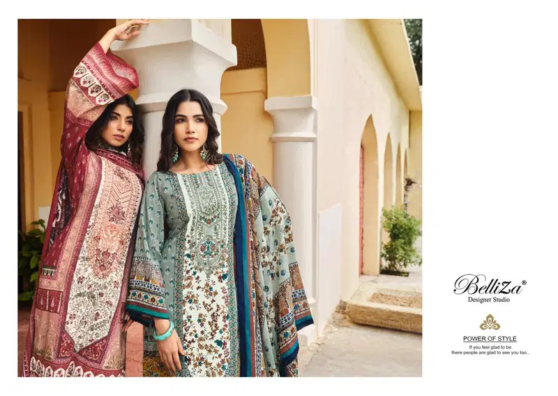 Naira Vol 21 By Belliza Pure Cotton Dress Material Catalog

