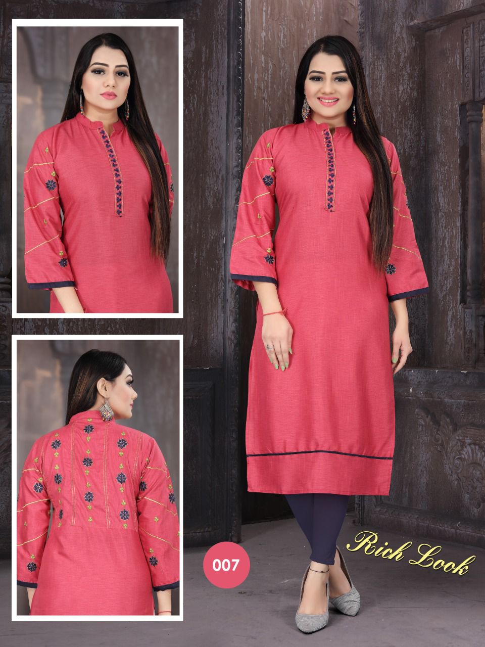 Aagya Rich Look Regular Wear Rayon Designer Kurti Collection