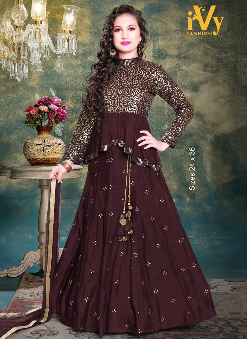 Ivy Fashion 7738 Heavy Wedding Wear Kids Latest Suit Collection