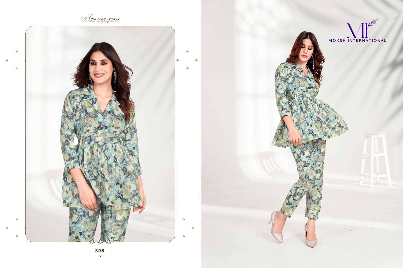 Milky Vol 1 By Moksh Printed Cord Set Western Catalog