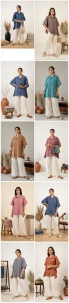 K 924 Vol 2 By Naisha Cotton Printed Kaftan Style Shirt Ladies Tops
