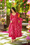 Clora Vol 12 Muslin Printed Gown Kurti Bottom With Dupatta Wholesale Online