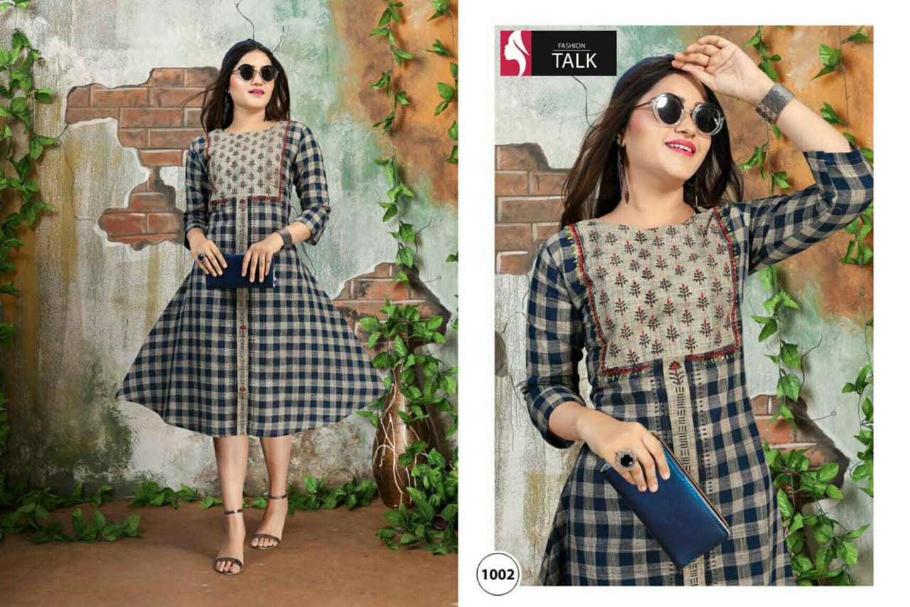 Ft Bingo Rayon Latest Fancy Regular Casual Wear Handwork Heavy Rayon Designer Kurtis Collection
