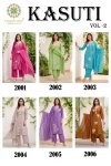 Kasuti Vol 2 By Passion Tree Mal Chanderi Kurti With Bottom Dupatta