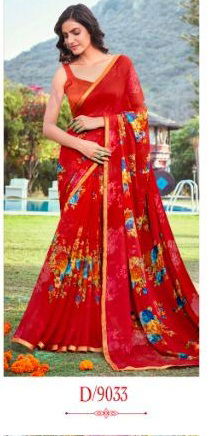 5D DESIGNER KIA VOL -02 Latest fancy Designer Casual Wear Pure Chiffon Printed Saree Collection