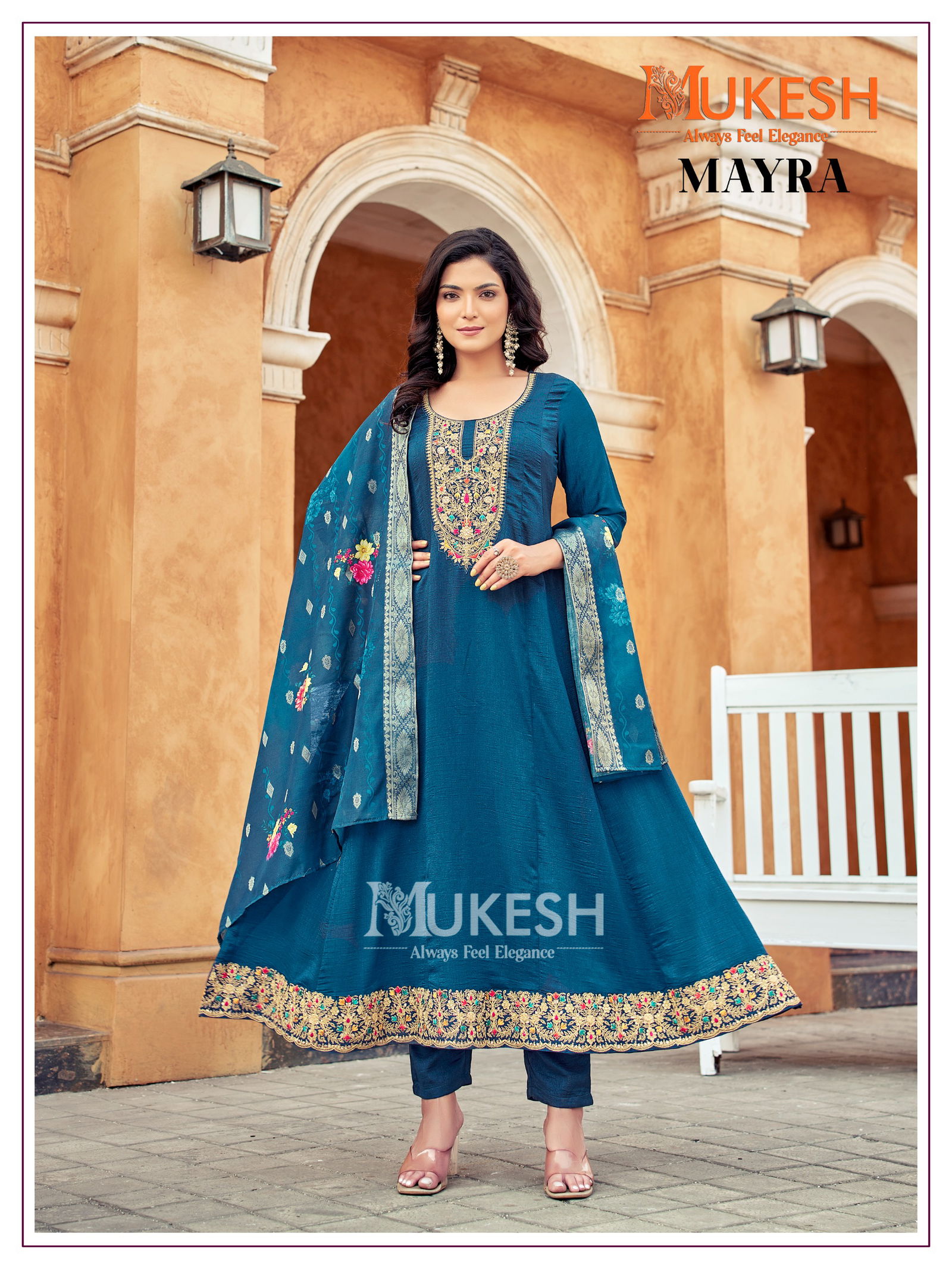 Mayra By Banwery Viscose Embroidery Designer Readymade Suits Orders In India