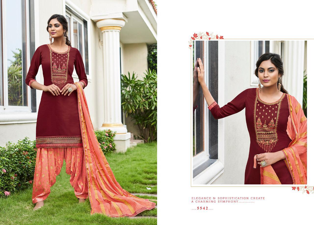 Kessi Sringar By Patiyala House Vol-17 Jam Silk Cotton Embroidery work with Jacquard Bottom Unstiched Punjabi Patiyala Salwar Suit Collections