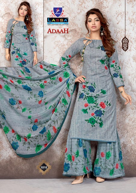 Lassa Adaah Latest Daily Wear Printed Pure Cottom Dress Material Collection 