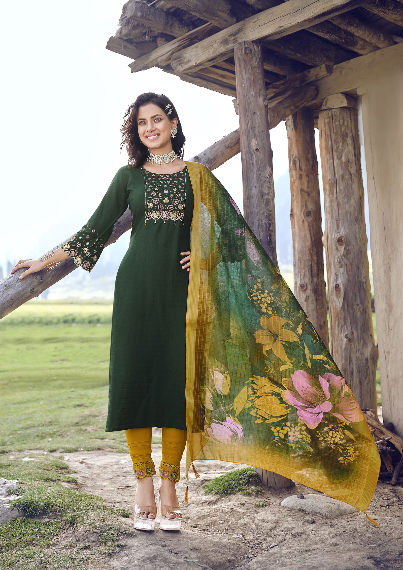 Hazel By Karissa Kurti Pant With Dupatta Kurti With Bottom Catalog