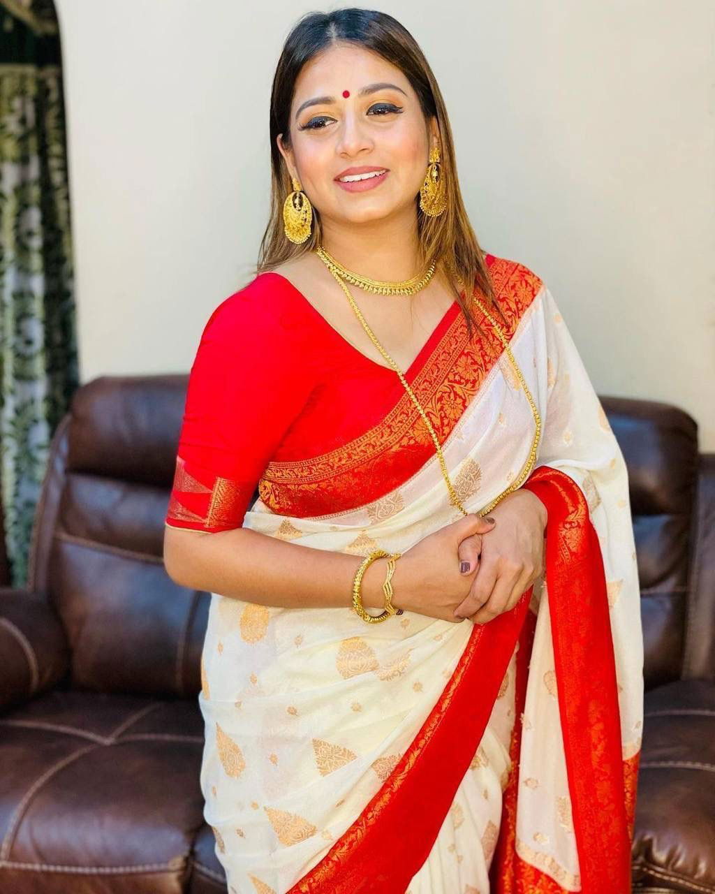 Ddf Durga Soft Lichi Silk Designer Sarees Catalog