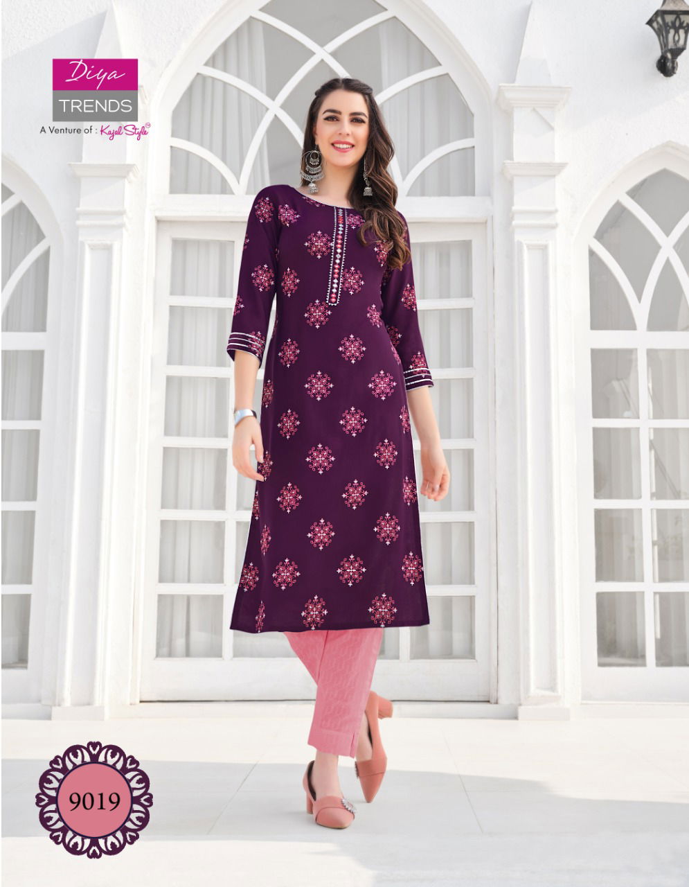 Gardencity 9 Latest Fancy Ethnic Wear Printed Designer Rayon Kurti Collection

