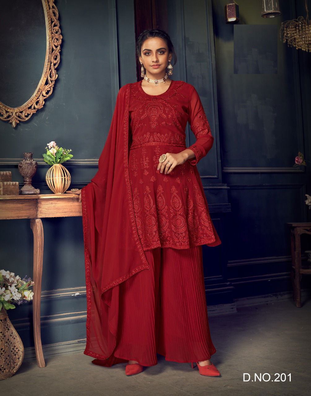 Nazneen Zaida 201 Series Heavy Festive Wear Georgette Designer Salwar Kameez Collection