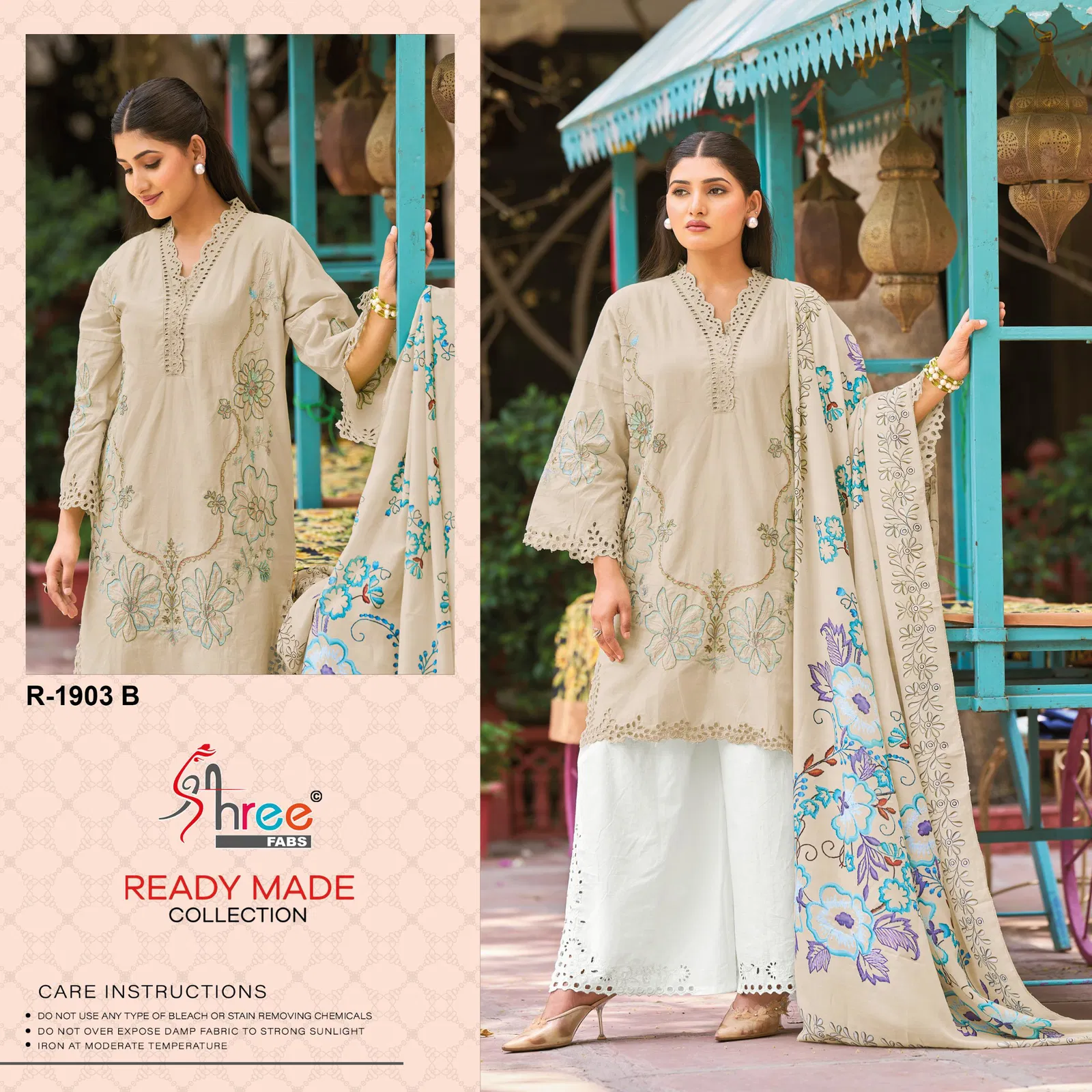 R 1903 By Shree Cambric Cottan Pakistani Readymade Suits Exporters In India
