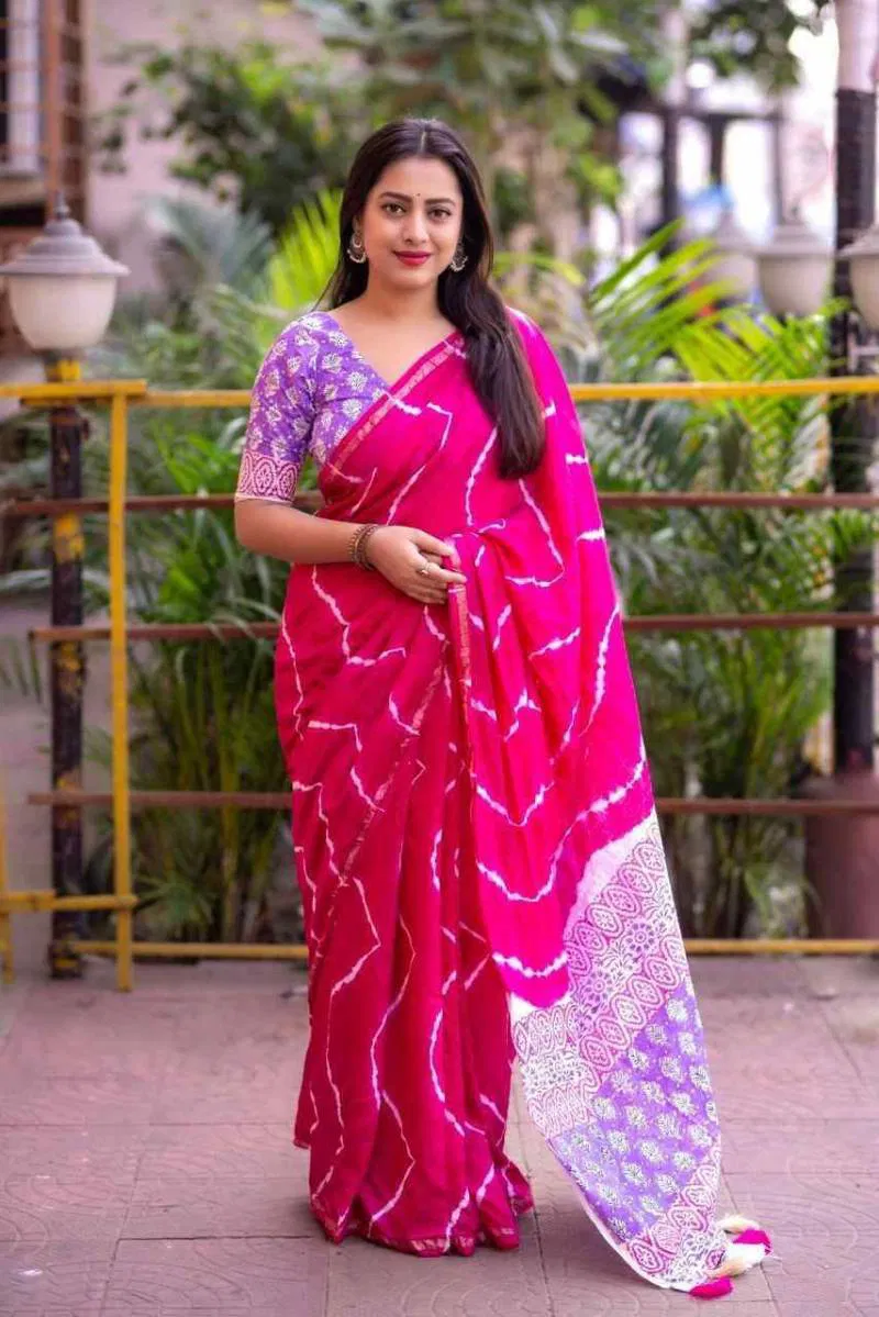 Kc 617 Festive Wear Leheriya Printed Stylish Saree Wholesale Price In Surat