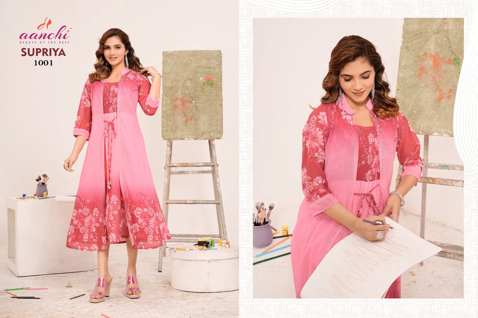 Supriya By Aanchi Fancy Fabric Flair Wholesale Kurti Suppliers In Mumbai
