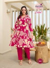 Zalak Vol 3 By Radhika Rayon Discharge Foil Printed Kurti With Bottom Exporters In India