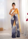 Kc 870 Crunchy Crush Padding Emboidery Worked Beautiful Saree Suppliers In India