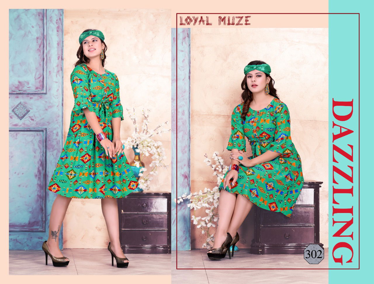 Trendy Flyer 2 Latest Fancy Rayon Regular Casual Wear Printed Kurtis Collection
