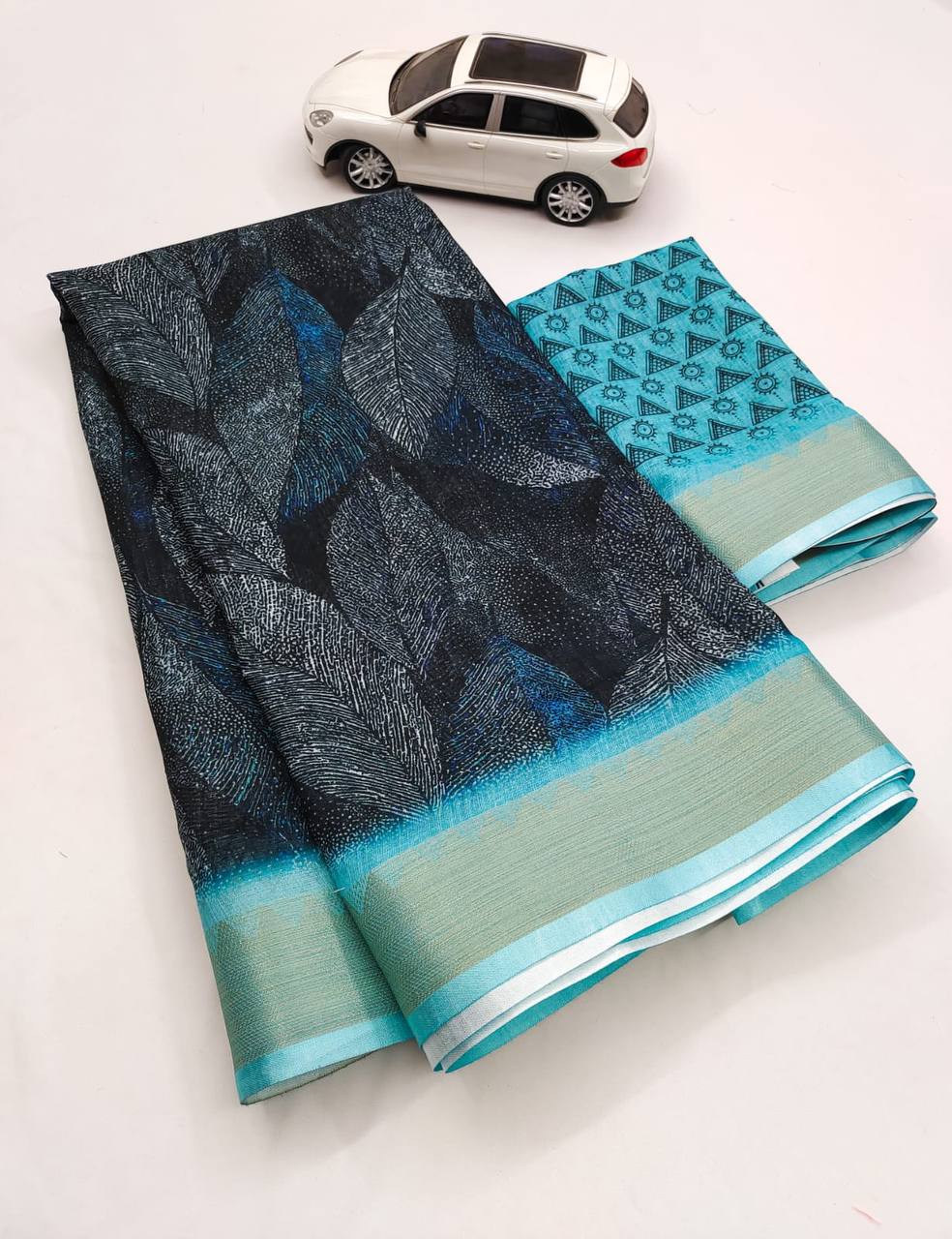 Mg 235 Manglaya Linen Printed Saree Catalog