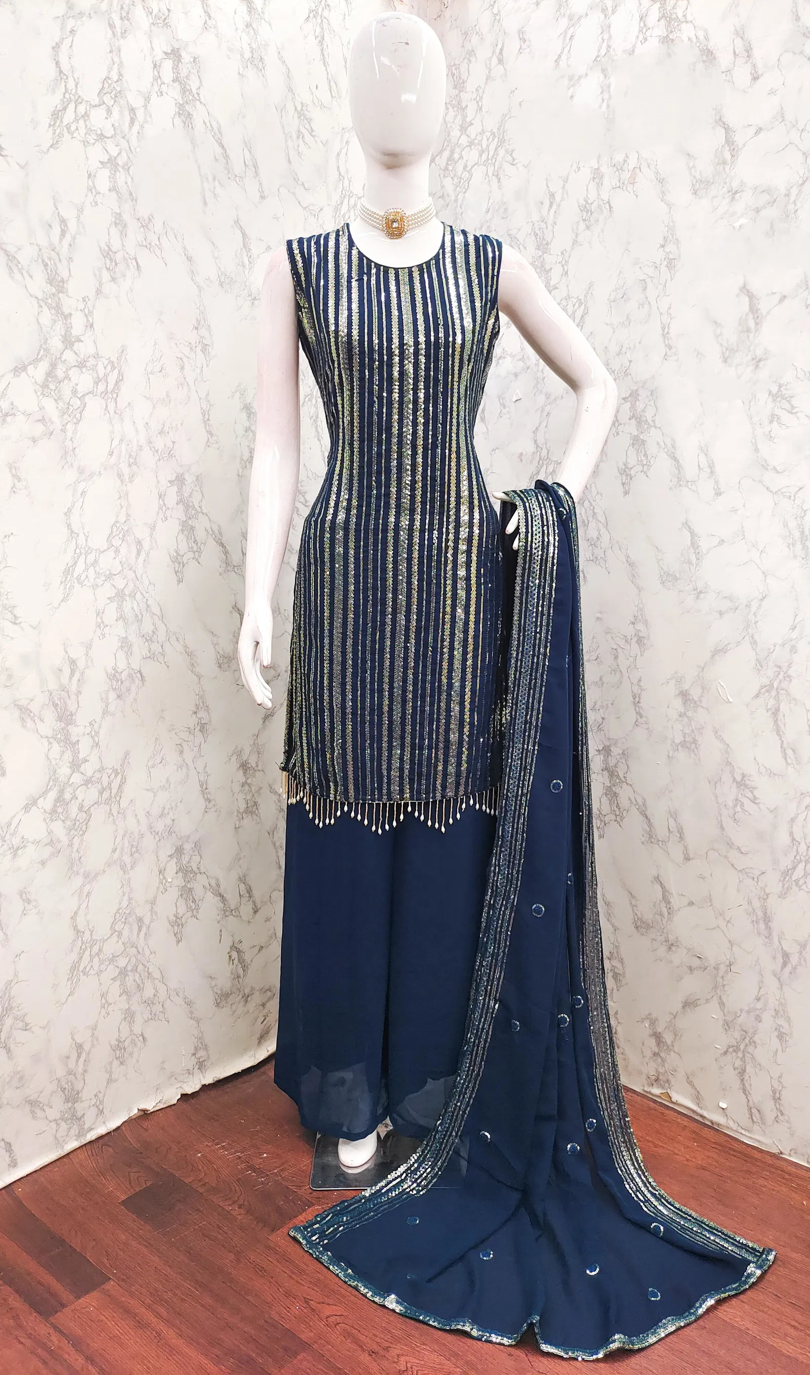 Tt 006 A to D Georgette Embroidery Readymade Suits Wholesalers In Delhi