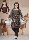 Vallika Girls Wear Kids Pant Set 9091 Vatican Printed Wholesale Price In Surat