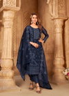 Signature Vol 7 By Bela Organza Coding Work Fancy Salwar Kameez Suppliers In India