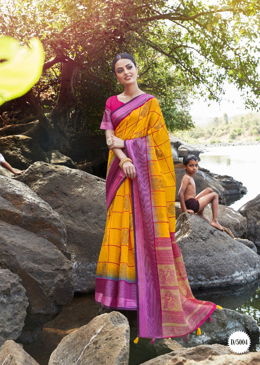 Siddharth Adventure Pattu Latest Printed Pure Cotton Silk Casual Wear Saree Collection