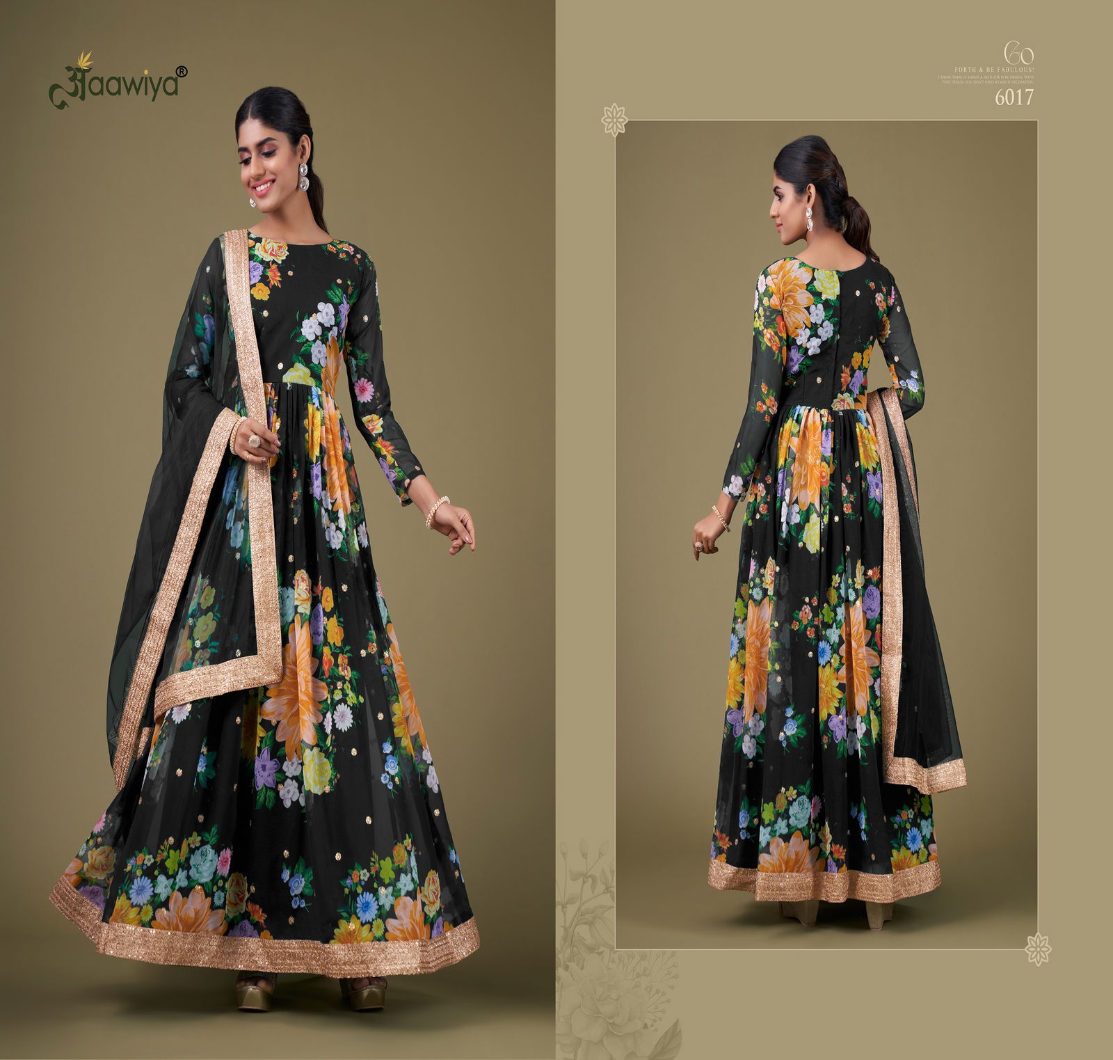 Floral Vol 1 By Aawiya Long Anarkali Readymade Suits Wholesale Online
