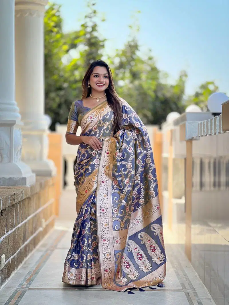 Nx Banarasi 6 Festive Wear Banarasi Silk Saree Wholesalers In Delhi