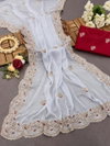 Jk Designer Soft Joya Silk Embroidery Wedding Wear Sarees Wholesale Market In Surat
