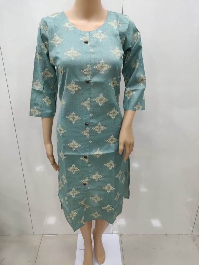 Latest Casual Office Wear Printed Pure Cotton Kurtis Collection 