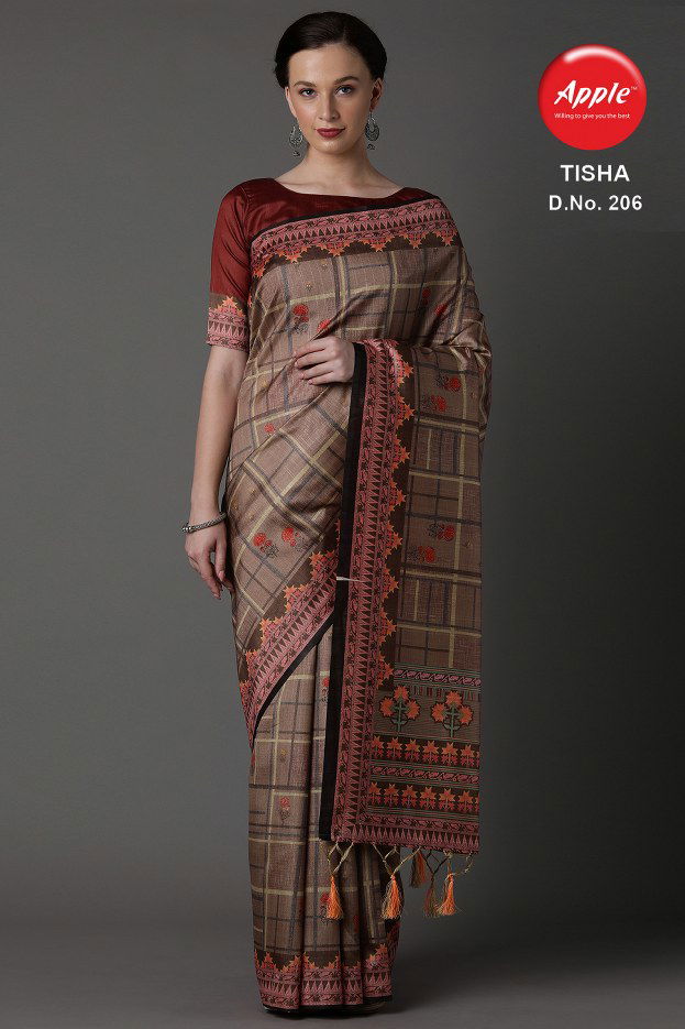 Apple Tisha 2 Latest Fancy Casual Business Wear  Bhagalpuri Silk Sarees Collection