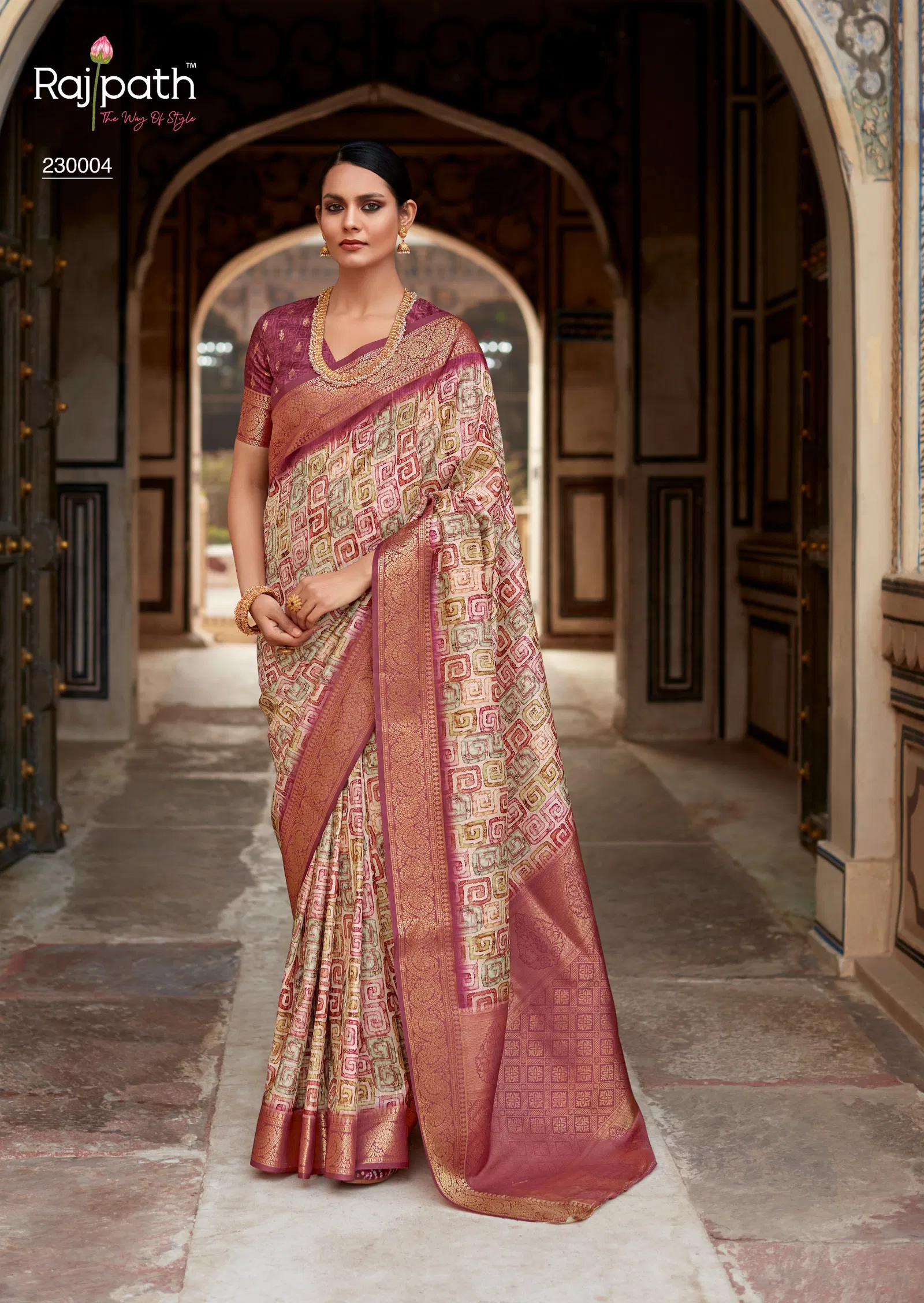 Rashmika Silk By Rajpath Handloom Silk Printed Saree Exporters In India