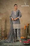 Gajari By Afsana Chinon Dyed Readymade Suits