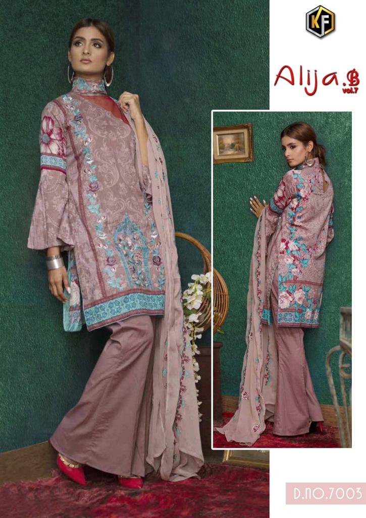 Keval Alija B 7 Latest fancy Casual Wear Karachi Cotton Printed  Dress Material Collection