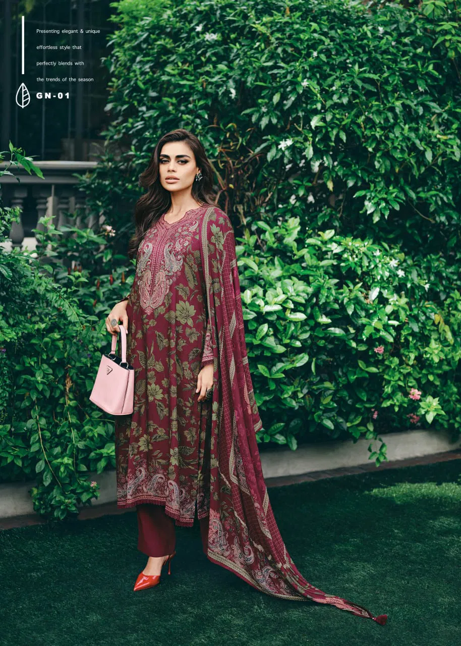 Gulnaaz Vol 3 By Varsha Muslin Designer Salwar Suits Wholesalers In Delhi