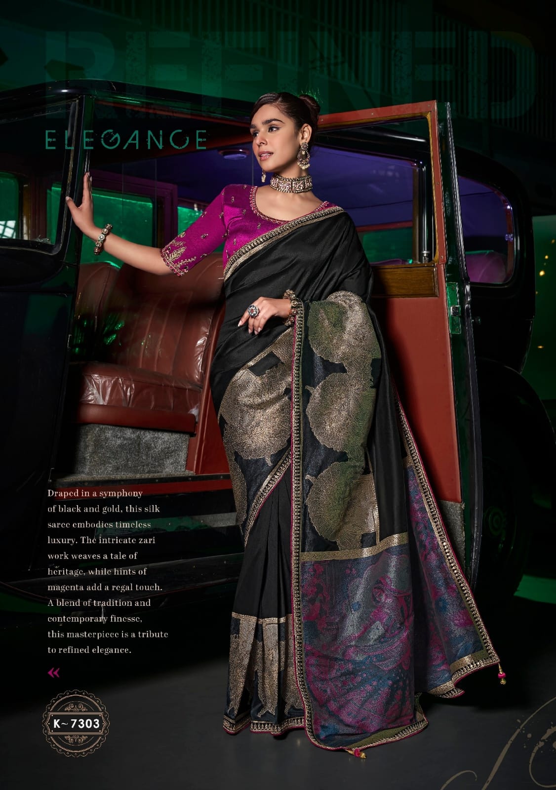 Kanya By Kira Pure Silk Party Wear Designer Saree Suppliers In India