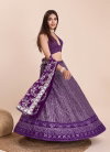 DZ 2234 Purple Faux Georgette Party Wear Lehenga Choli Wholesale Price In Surat